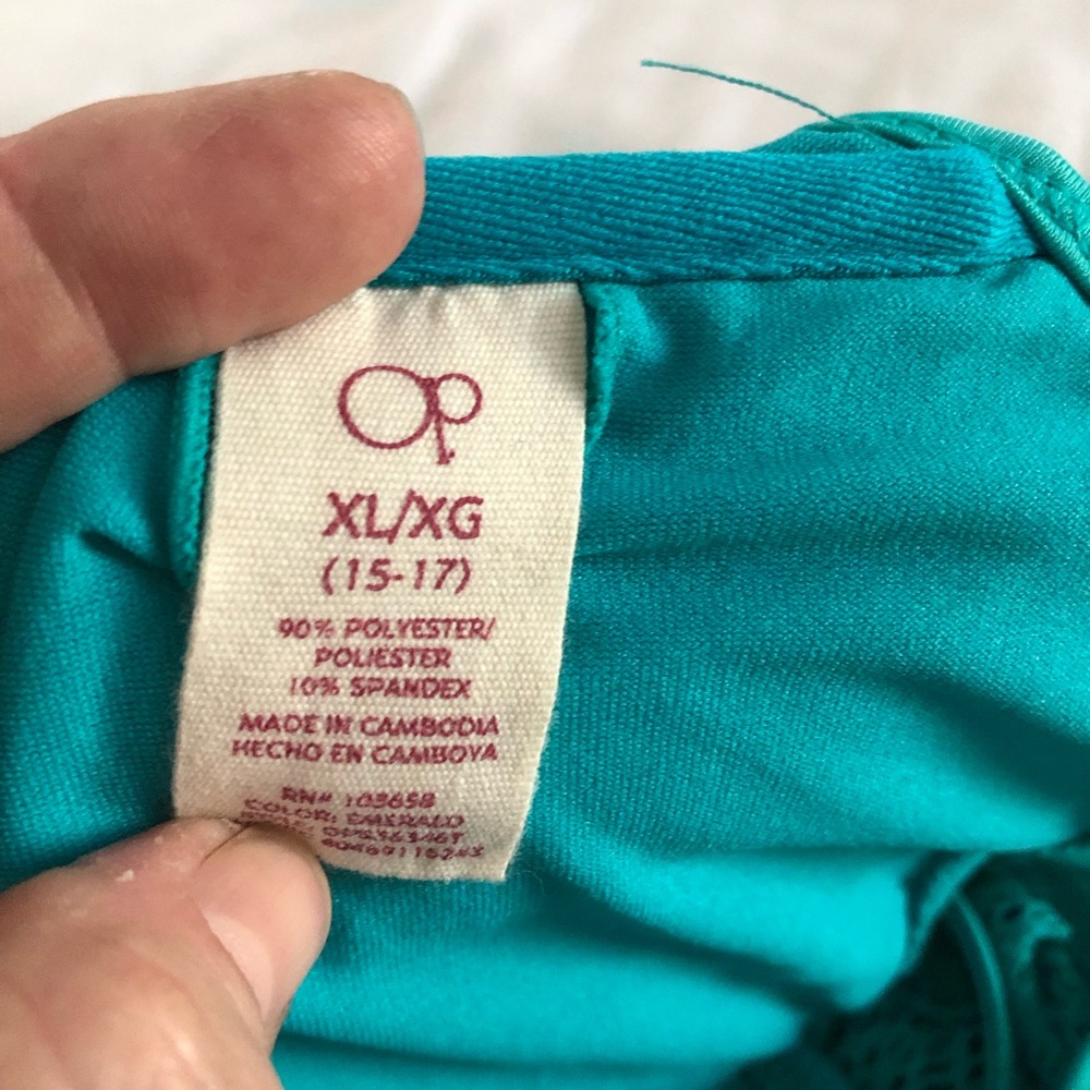 OP Teal Lace High-Neck Bikini Set - Picture 9 of 9